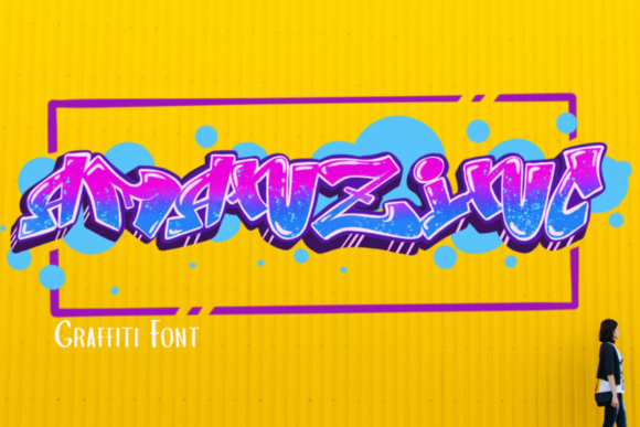 Amanzinc Graffiti: A Bold Display Font for Street-Style Impact