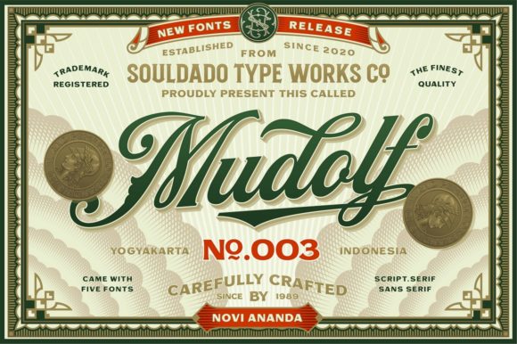Mudolf: A Playfully Nostalgic Typeface for Modern Design