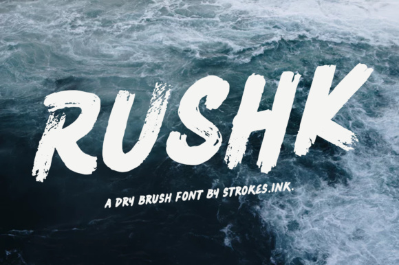 Rushk: The Dry Brush Sans Serif for Gritty Design